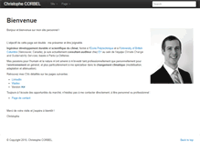 Tablet Screenshot of christophe-corbel.com